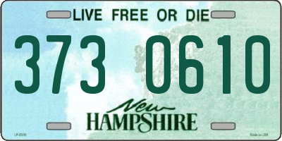 NH license plate 3730610