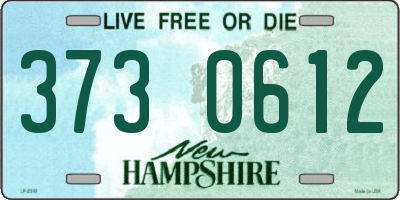NH license plate 3730612