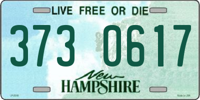NH license plate 3730617