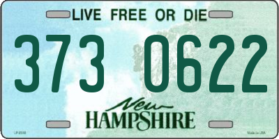 NH license plate 3730622