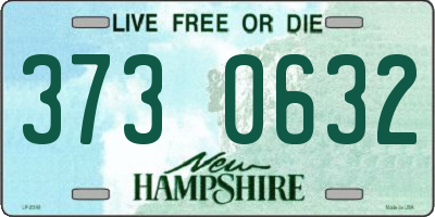 NH license plate 3730632