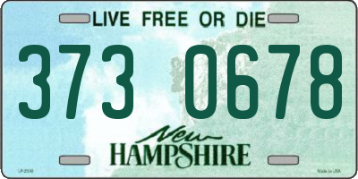 NH license plate 3730678