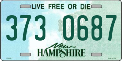 NH license plate 3730687