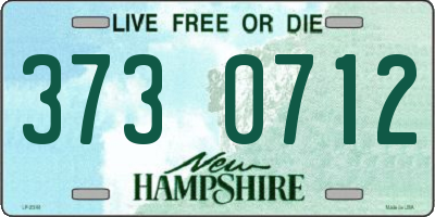 NH license plate 3730712