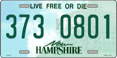 NH license plate 3730801