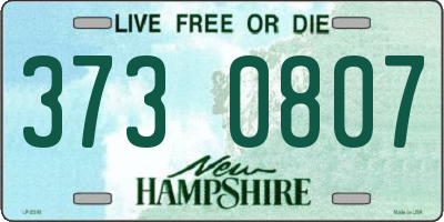 NH license plate 3730807