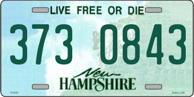 NH license plate 3730843