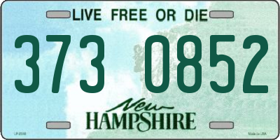 NH license plate 3730852