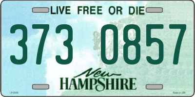NH license plate 3730857
