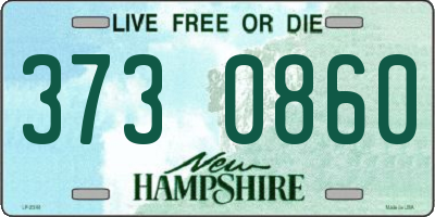 NH license plate 3730860