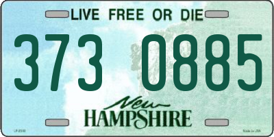 NH license plate 3730885