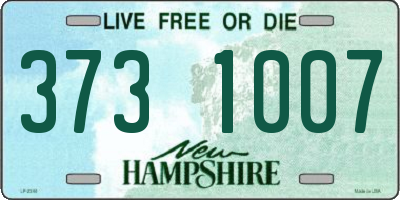NH license plate 3731007