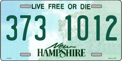 NH license plate 3731012