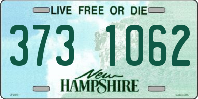 NH license plate 3731062