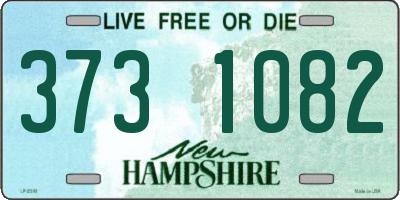 NH license plate 3731082