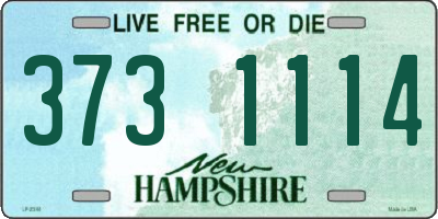 NH license plate 3731114