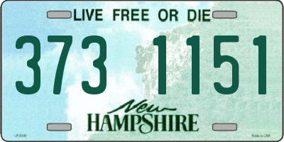 NH license plate 3731151