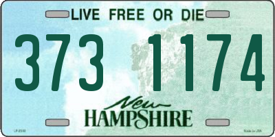 NH license plate 3731174