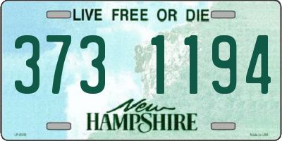 NH license plate 3731194