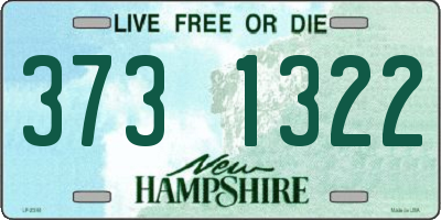 NH license plate 3731322