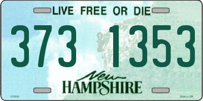 NH license plate 3731353