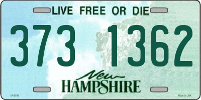 NH license plate 3731362