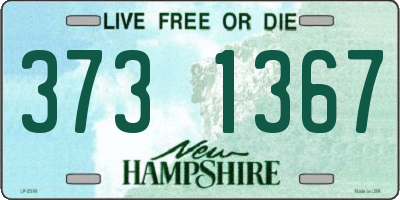 NH license plate 3731367