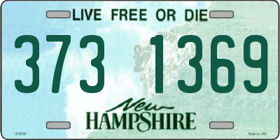 NH license plate 3731369