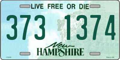 NH license plate 3731374