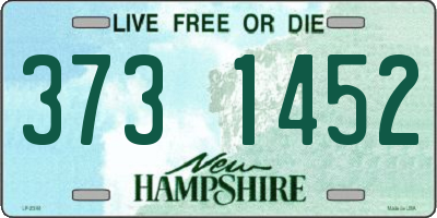 NH license plate 3731452