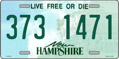 NH license plate 3731471