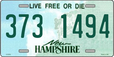 NH license plate 3731494
