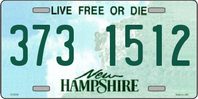 NH license plate 3731512
