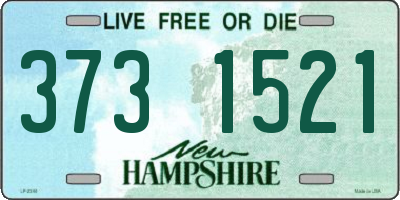 NH license plate 3731521