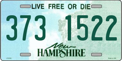 NH license plate 3731522