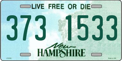 NH license plate 3731533