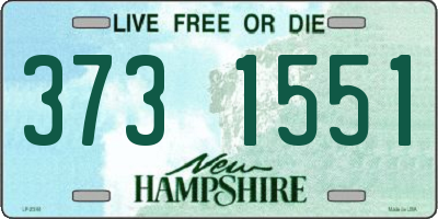 NH license plate 3731551