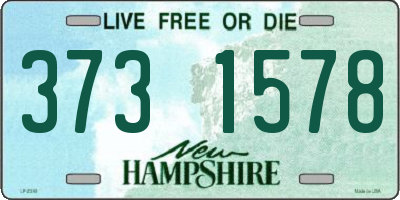 NH license plate 3731578