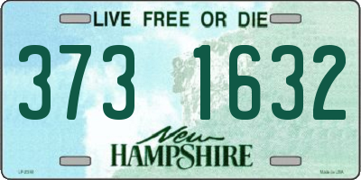 NH license plate 3731632