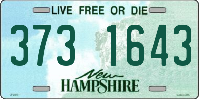 NH license plate 3731643