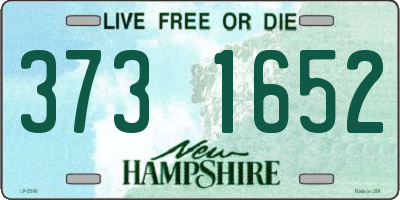NH license plate 3731652