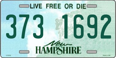 NH license plate 3731692