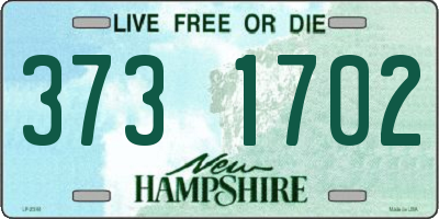 NH license plate 3731702