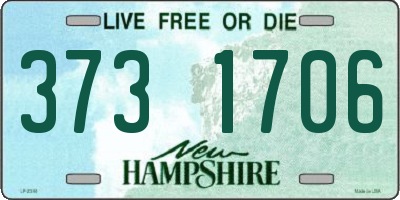 NH license plate 3731706