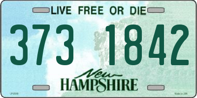 NH license plate 3731842