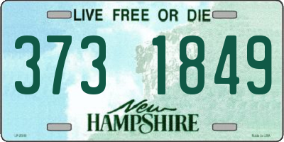 NH license plate 3731849