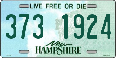 NH license plate 3731924