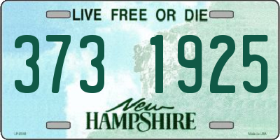 NH license plate 3731925