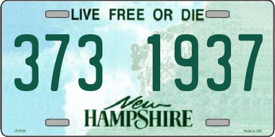 NH license plate 3731937