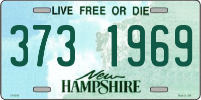 NH license plate 3731969